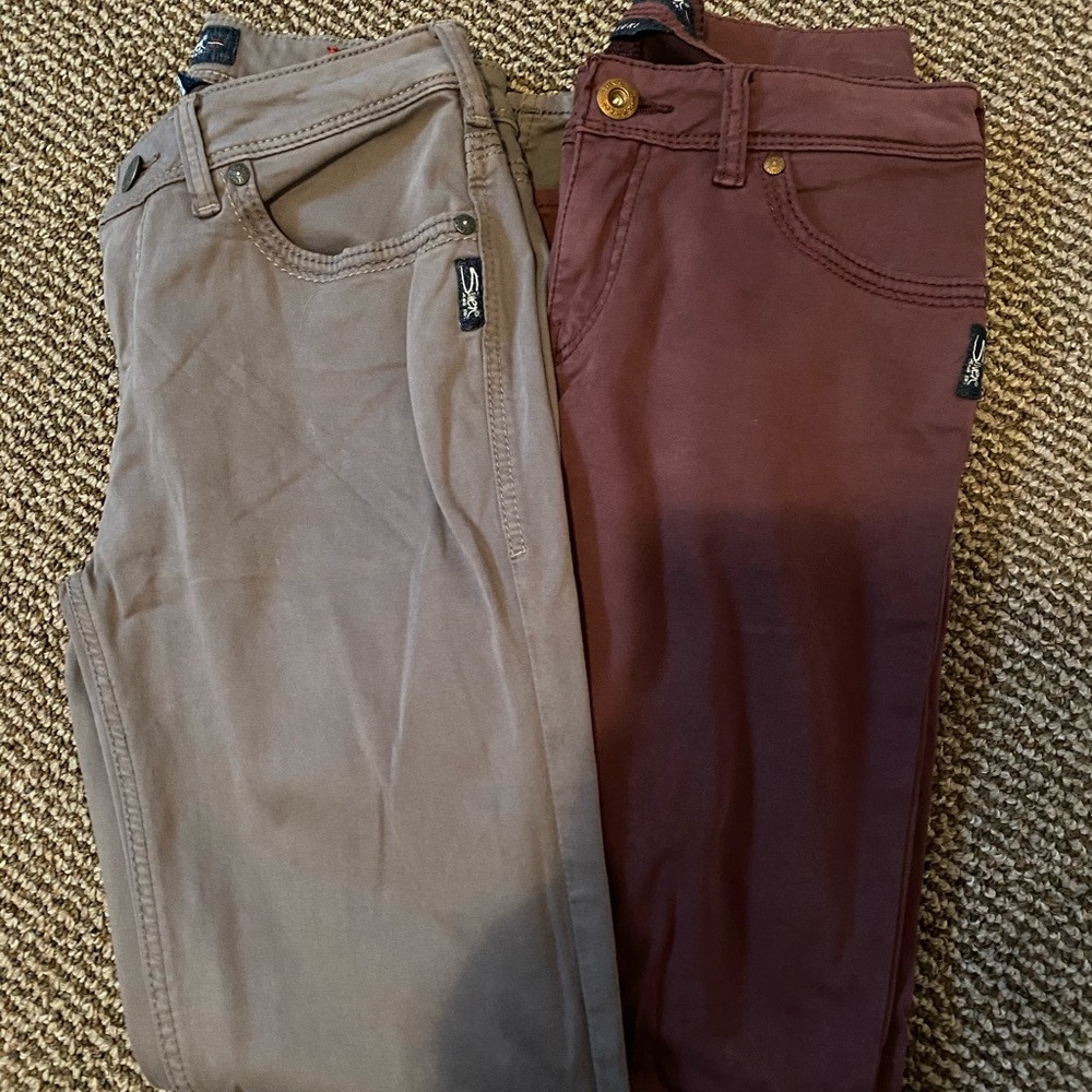 2 pairs of Silver jeans